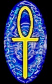 Ankh Over Blue