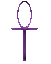 Tiny Purple Ankh